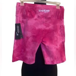 Bebe Sport Tie Dye Biker Shorts